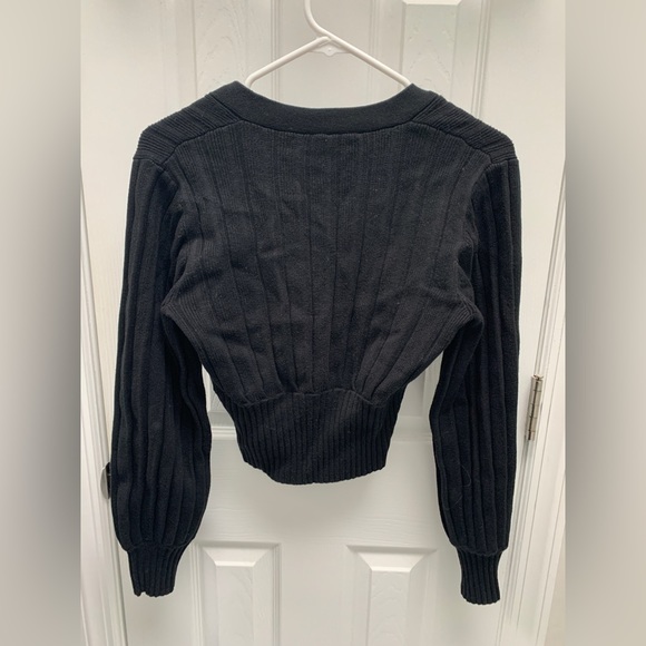 Wilfred Plunge Front Cardigan Black S - Picture 11 of 11